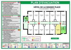 illustration d'un plan de chambres